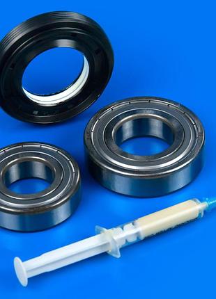 Комплект подшипников skf и сальник lg (205 + 206 + 37-66-9,5/12 + смазка)