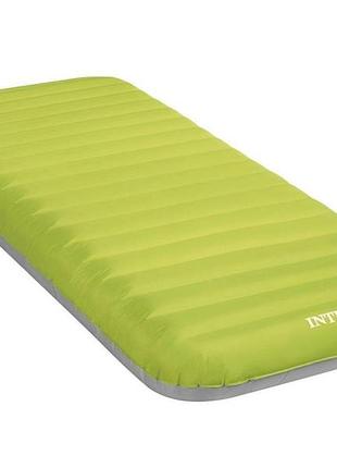 Надувний матрац intex 64097 (розмір 76-191-17см), для кемпінгу,usb-насос,сумка для матрацу
