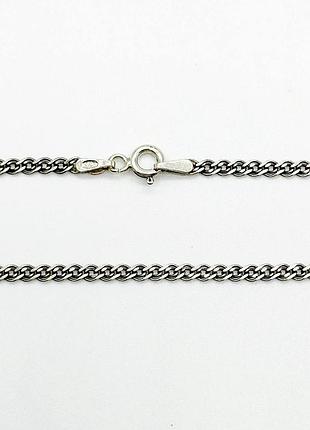 Серебряная цепочка, плетение нонна (мона лиза), размер 40 см x 0,25 см, вес: 3.0 г