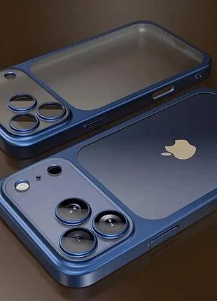 Чохол apple для iphone 17 pro матовий прозорий з підтримкою бездротової зарядки