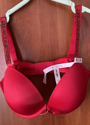 Бюстгальтер victoria's secret shine strap зі стразами 36d(80d), оригінал з сша