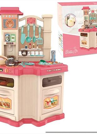Детская большая кухня интерактивная 77 см с водой,свет,звук bozhi toys 848b