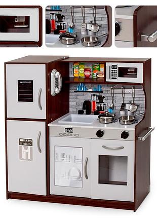 Большая деревянная детская кухня 80 см высотой md 2319