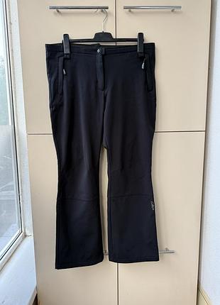 Штани жіночі трекінгові  лижні cmp softshell windprotect на флісі
