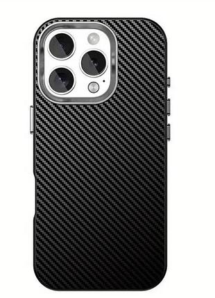 Чохол apple iphone 12 pro з текстурою з вуглецевого волокна