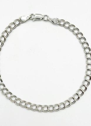 Серебряный браслет, размер 19 см x 0,45 см, вес: 4.1 г
