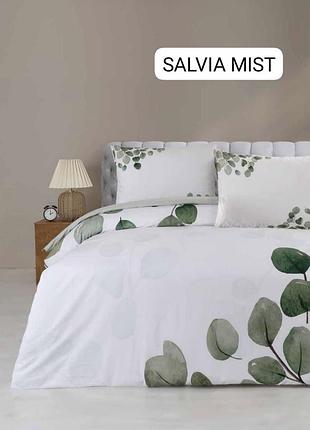 Постельное белье altinbasak евро размер ранфорс salvia mist
