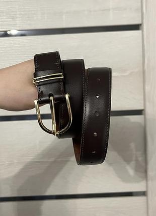 Ремінь  morison atelier коричневий шкіряний
