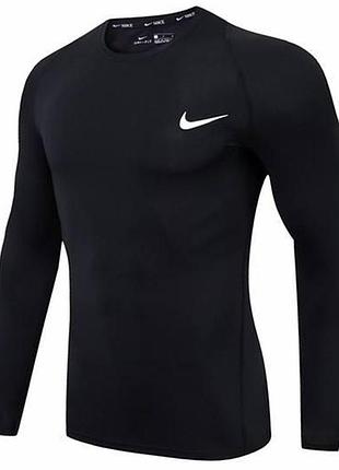 Мужская термо-кофта nike pro combat dri-fit core (s-3xl!) на флисе!