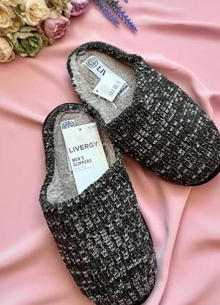 Чоловічі тапочки утеплені livergy р.42-43