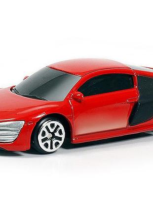 Машинка "audi r8 v10 2011", масштаб 1:64 (344996s), красная