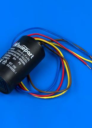 Конденсатор подвійний для пральної машини 10+5mf 450v saturn cbb60