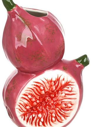 Ваза фарфоровая "figs" 17.5см, розовый инжир