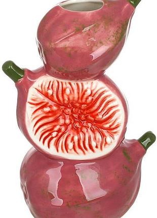 Ваза фарфоровая "figs" 20см, розовый инжир