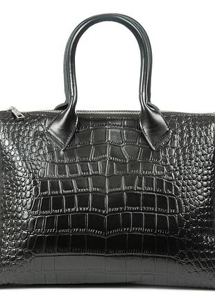 Podium сумка женская классическая кожа alex rai 1561 black croco