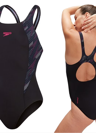 Суцільний спортивний купальник розмір s speedo hyperboom splice muscleback оригінал