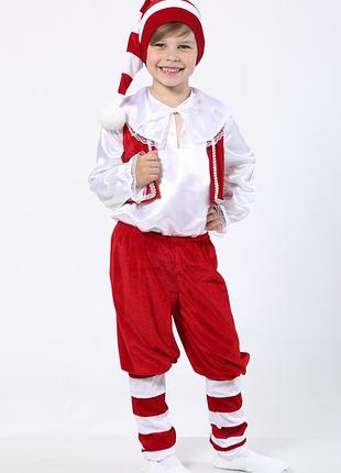 Карнавальный костюм гном №2 (красный)