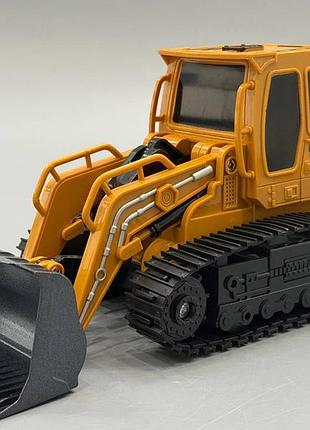 Бульдозер 680-d3 (8шт) р/у, 25см, свет, вращатель 360, подъем.ковш, звук, свет, usb зарядка, в кор