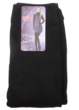 Колготки на хутрі термо jujube 588 l-2xl чорні