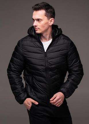Чоловіча утеплена куртка "spruce" чорна демісезон