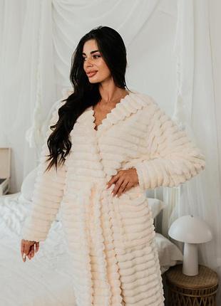 Халат женский махровый длинный теплый шарпей норка р.m,l,xl,2xl,3xl халат женский длинный махровый с капюшоном 56
