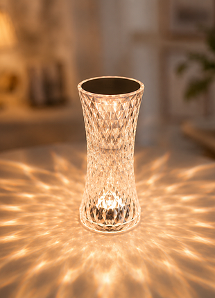 Світильник led rjb hb-29 / кришталевий проекційний світильник-нічник crystal table lamp / проекційний світильник-нічник