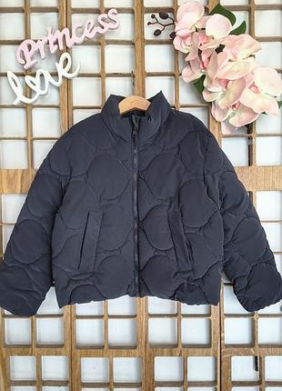 Куртка для дівчинки zara стьобана синя 2