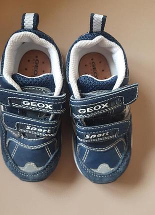 Кросівки для хлопчиків geox сині, розмір 21, довжина устілки 12,5 см до загину