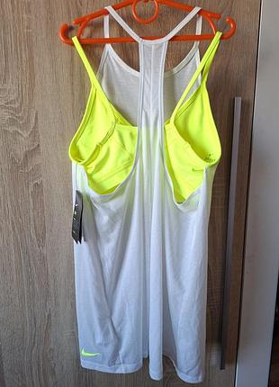 Нова двошарова жіноча спортивна майка nike dry tank sport розмір м