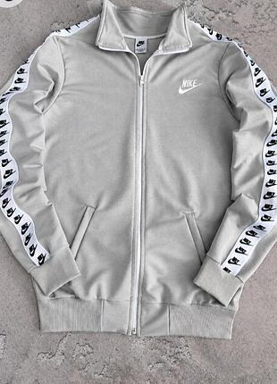 Кофта nike сіра лампас турецька двонитка пеньє, найк кофта осінь