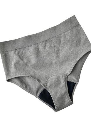 Менструальні трусики primark cares із високою посадкою (medium) l сірий т-1115/62