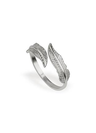 Серебряное кольцо с листочками, размер 16,5, вес: 1.5 г