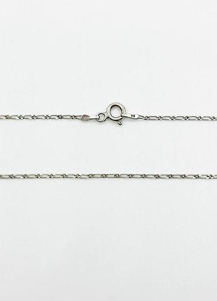 Серебряная цепочка, размер 50 см x 0,1 см, вес: 2.0 г