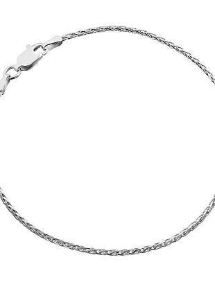 Серебряный браслет, спига (колос) (857р), размер 19 см x 0,15 см, вес: 2.0 г