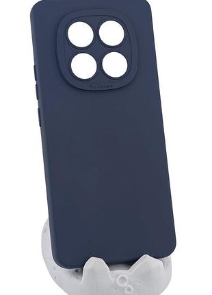 Чехол pro camera для xiaomi redmi note 15 4g / 5g (164mm) бампер с микрофиброй цвет темно-синий