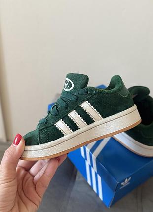 Кросівки дитячі adidas campus зелені