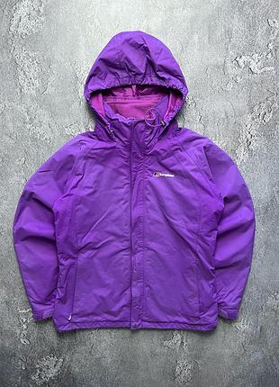 Vintage женская винтажная куртка berghaus aq2 бергаус с подкладом big logo outdoor аутдор size l размер л