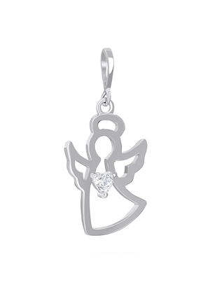 Срібна підвіска зі вставкою swarovski zirconia