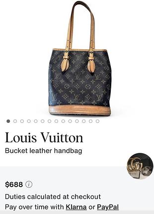 Стильна шкіряна сумка lv