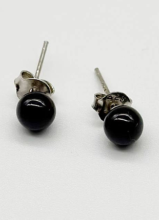 Серебряные серьги со вставкой sea shell pearl