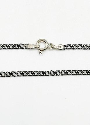 Серебряная цепочка, плетение двойной ромб (рембо), размер 40 см x 0,25 см, вес: 3.4 г