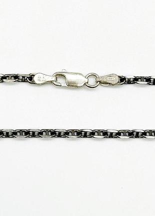 Серебряная цепочка, плетение якорь гуччи, размер 50 см x 0,3 см, вес: 8.5 г