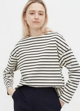 Лонгслів жіночий uniqlo в смужку