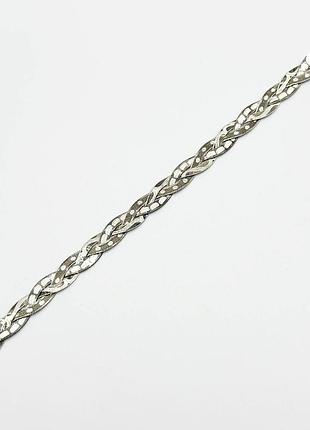 Серебряный браслет, размер 20 см x 0,7 см, вес: 8.7 г