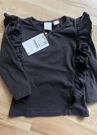 Реглан для дівчинки zara графітовий