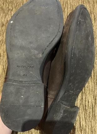 Шкіряні черевики челсі zara 4