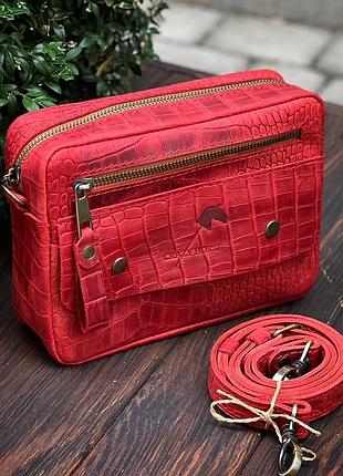 Кросбоди из натуральной кожи mb_027_red_croco