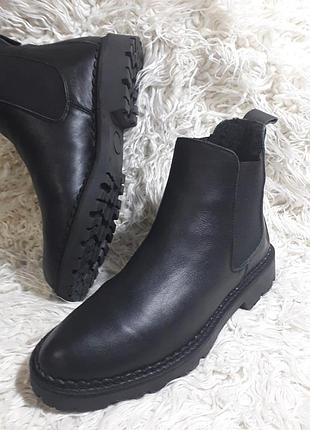 Кожаные зимние челси shoe the bear, испания, 39 размер