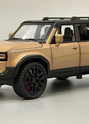 Джип ap-2105 (18шт) автосвит, 1:32, металл, инерция, 15см, звук, свет, открывается дверь/багажник/