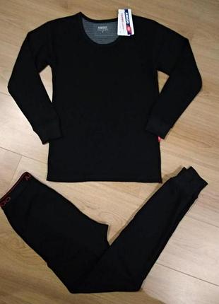 Термобілизна чоловіча amiro чорна, розмір xl, xxl, xxxl, xxxxl